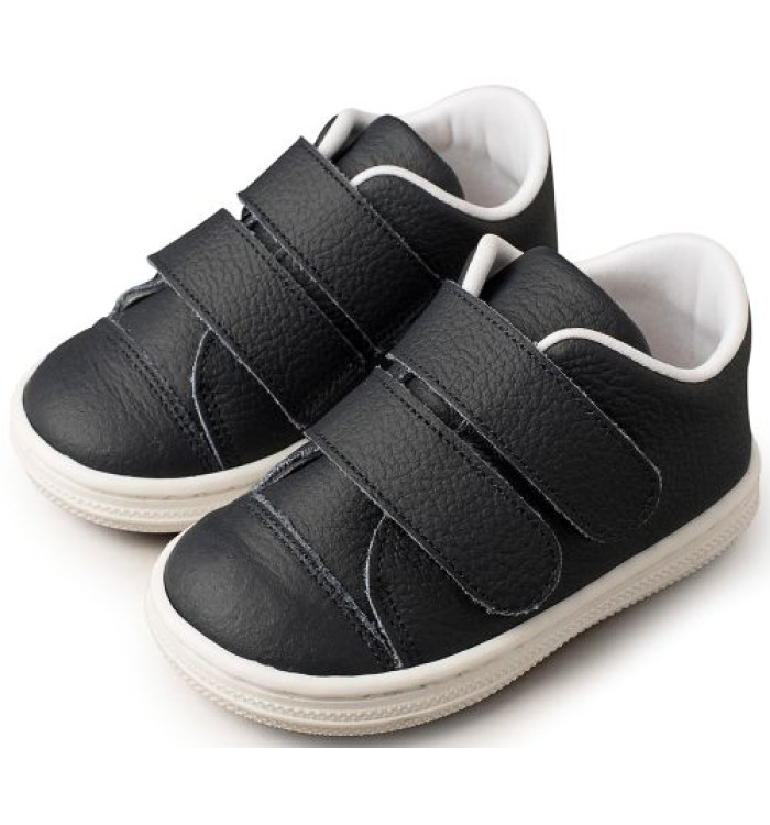 Δερμάτινο Σνικερ με Σκρατς BS3028 Μπλε