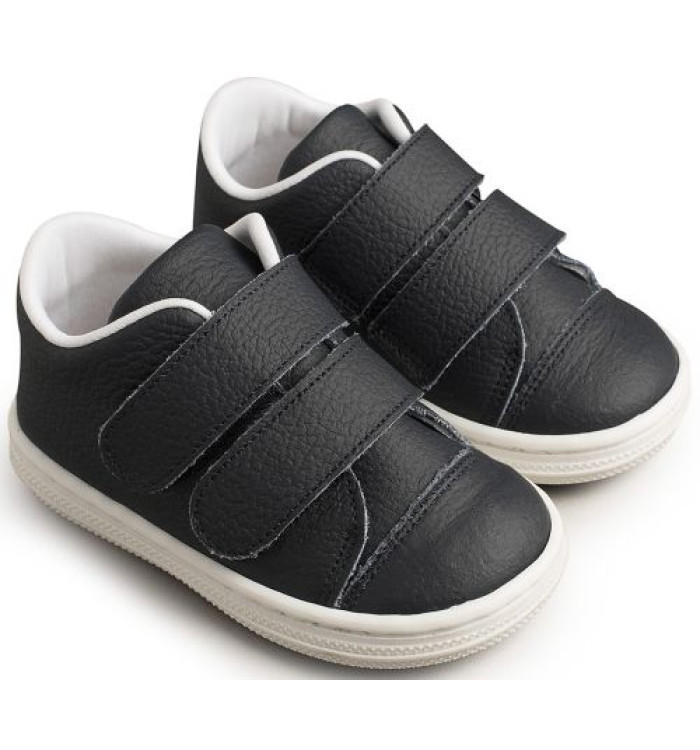 Δερμάτινο Σνικερ με Σκρατς BS3028 Μπλε